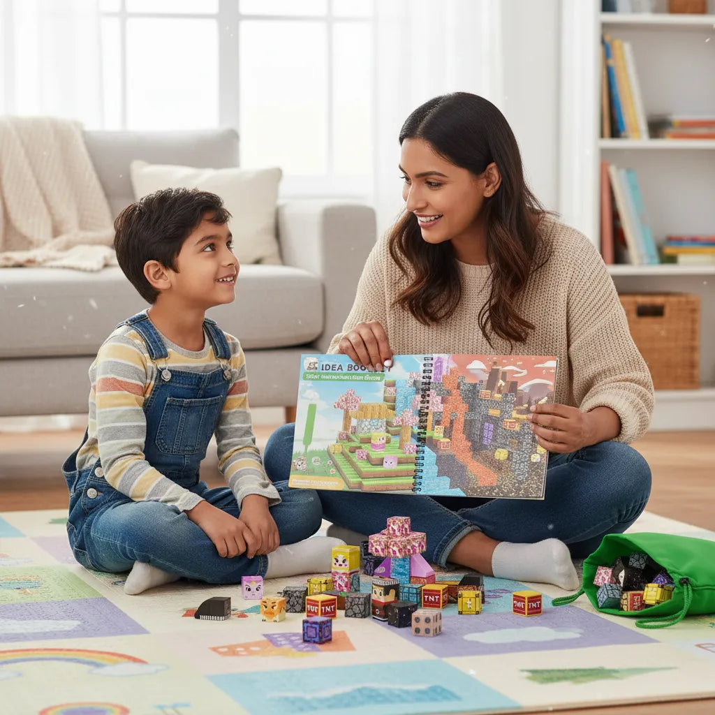 Bloques Magneticos 𝗠𝗜𝗡𝗘𝗖𝗥𝗔𝗙𝗧® 60 piezas