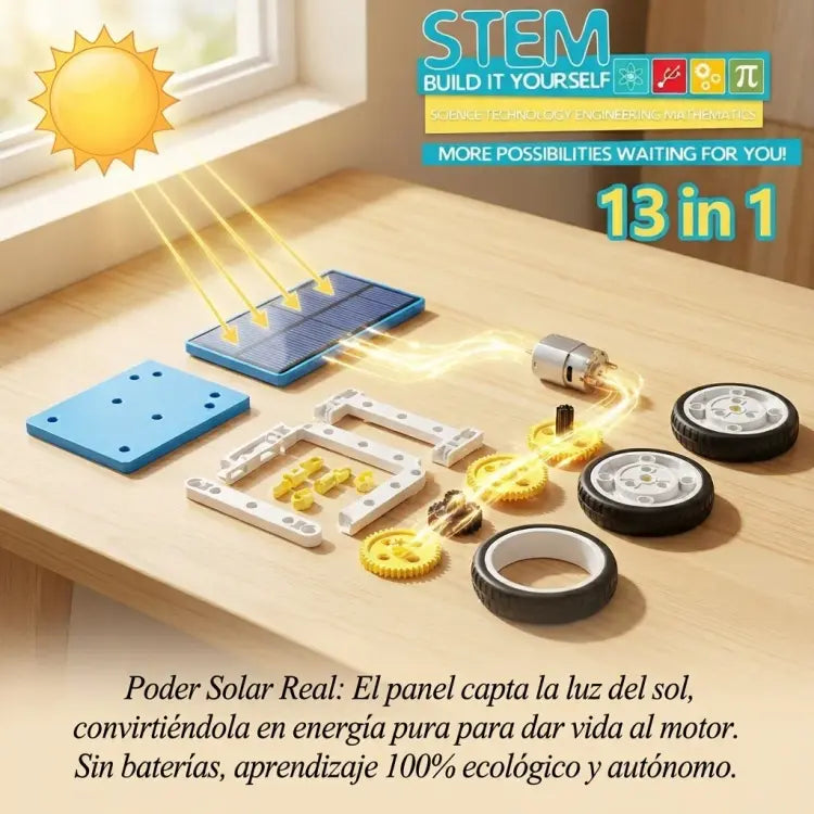 SolarBot™ Kit Robot Solar 13 en 1